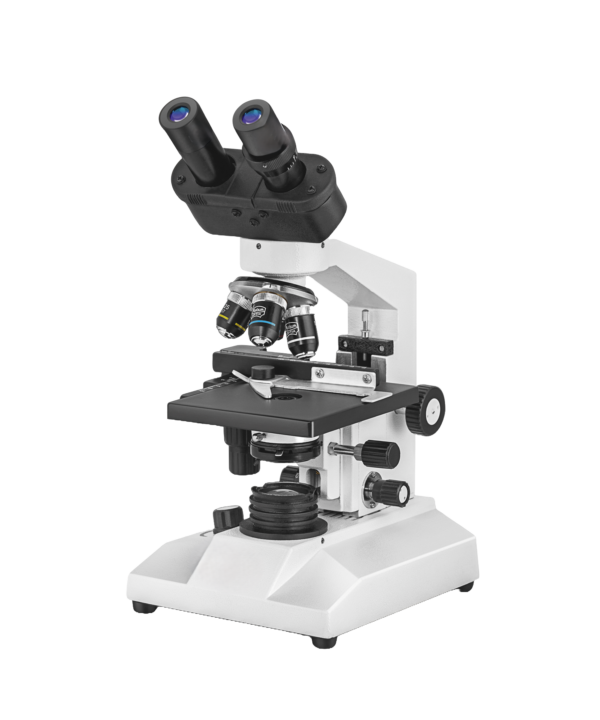 BINOCULAR RESEARCH MICROSCOPE WITH 50 SLIDES